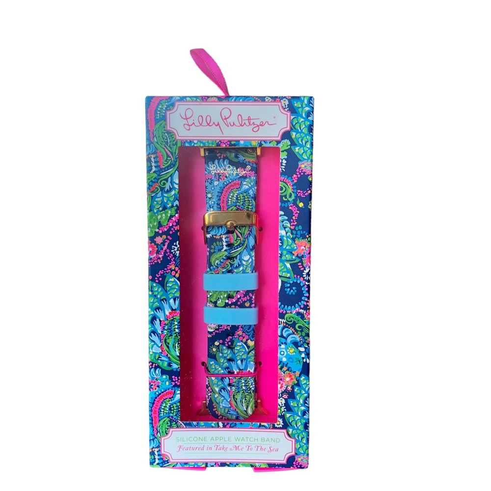 Lilly Pulitzer Silicone Watch Band Multi Take Me to the Sea Style #550901